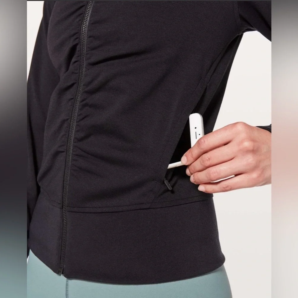Lululemon Athletica Gather Up Jacket Black Sz 8
